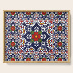 talavera mexican tile pattern Serving Tray Gallery Image 1