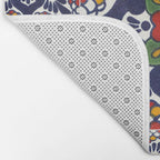 talavera mexican tile pattern Bath Mat Gallery Image 2