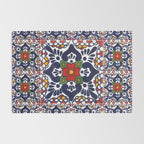 talavera mexican tile pattern Rug Gallery Image 2