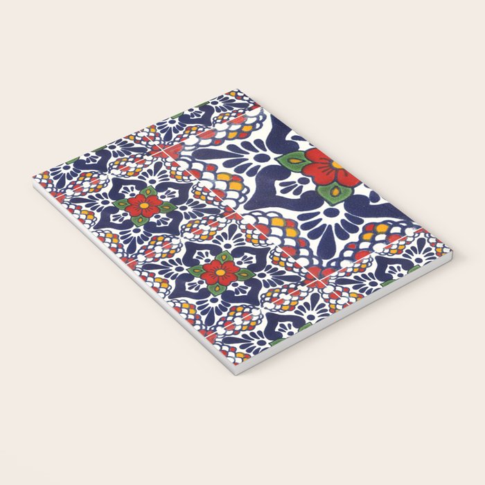 talavera mexican tile pattern Notebook Gallery Image 3