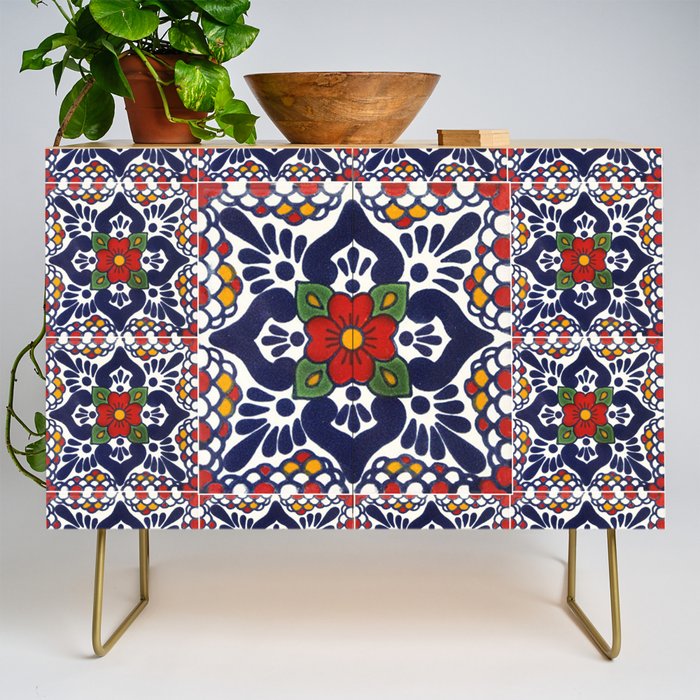 talavera mexican tile pattern Credenza Gallery Image 1