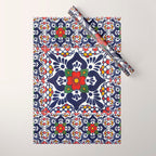 talavera mexican tile pattern Wrapping Paper Gallery Image 1