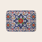 talavera mexican tile pattern Bath Mat Gallery Image 1