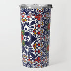 talavera mexican tile pattern Travel Mug Gallery Image 2