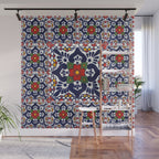 talavera mexican tile pattern Wall Mural Gallery Image 1
