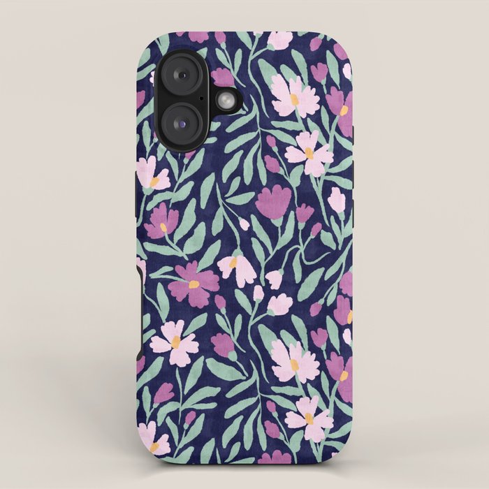 Pink Midnight Bloom iPhone Case Gallery Image 1