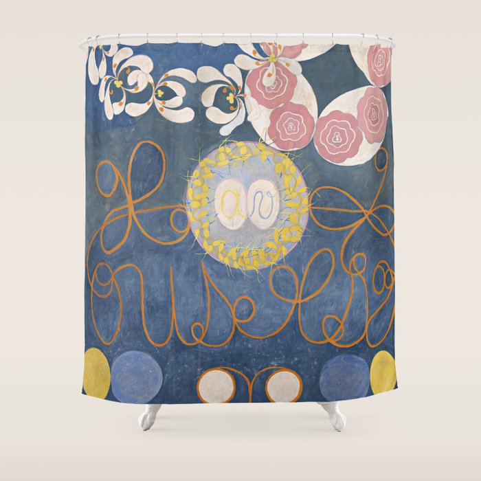 The Ten Largest No 1, Childhood by Hilma af Klint Shower Curtain Gallery Image 1