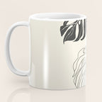 Monstera Leaf Drawing Coffee Mug Gallery Image 3