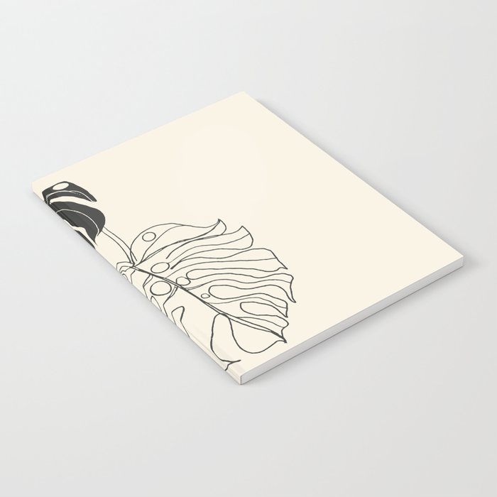 Monstera Leaf Drawing Notebook Gallery Image 2