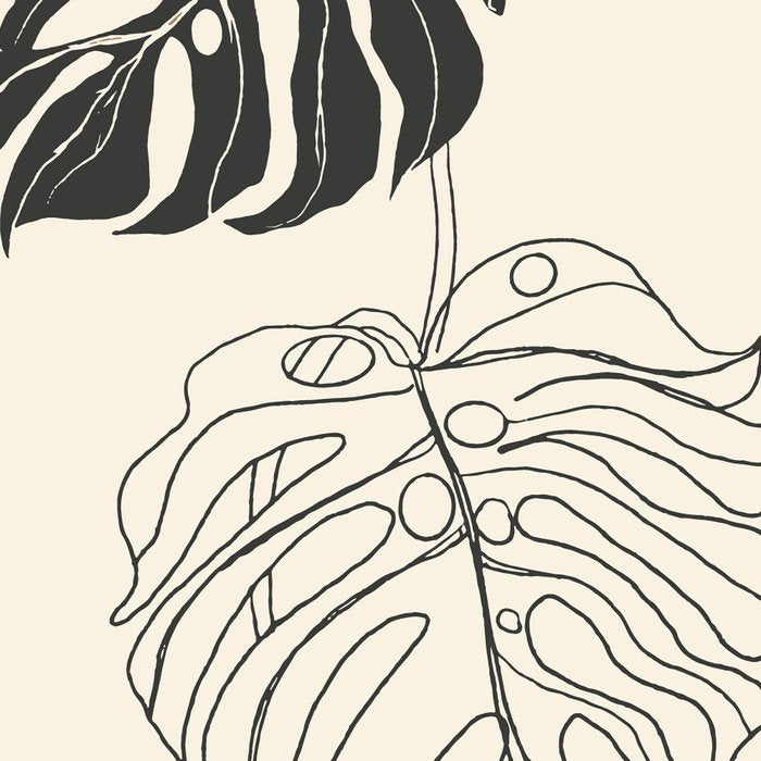 Monstera Leaf Drawing Coffee Mug Gallery Image 2