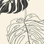 Monstera Leaf Drawing Coffee Mug Gallery Image 2