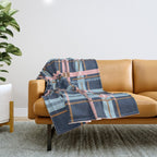 Dark Bold Linear Harmony Throw Blanket Gallery Image 1