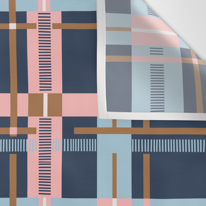 Dark Bold Linear Harmony Wall Tapestry Gallery Image 3