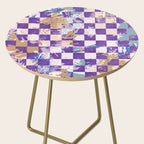 Grid of artistic strokes L Side Table Gallery Image 2