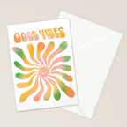 Good Vibes \\ Cute Sunshine  Stationery Card Gallery Image 2