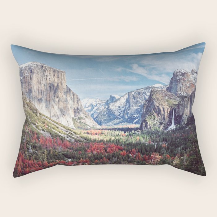 Tunnel View Yosemite Valley Rectangular Pillow Gallery Image 2