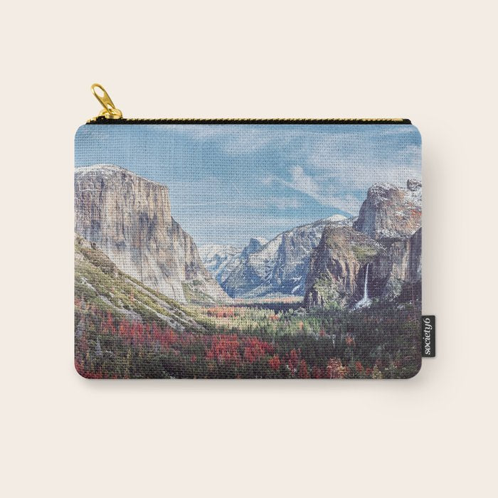 Tunnel View Yosemite Valley Carry All Pouch Gallery Image 1
