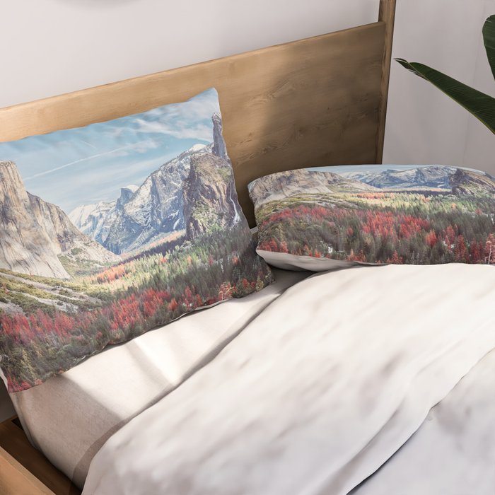 Tunnel View Yosemite Valley Pillow Sham Gallery Image 2