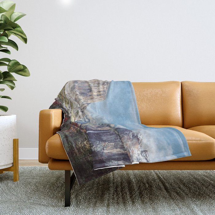Tunnel View Yosemite Valley Throw Blanket Gallery Image 1