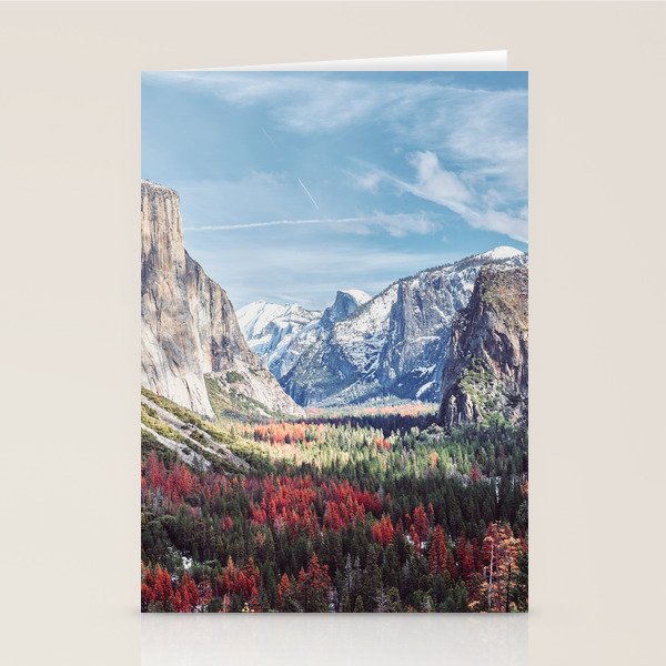 Tunnel View Yosemite Valley Stationery Card Gallery Image 2