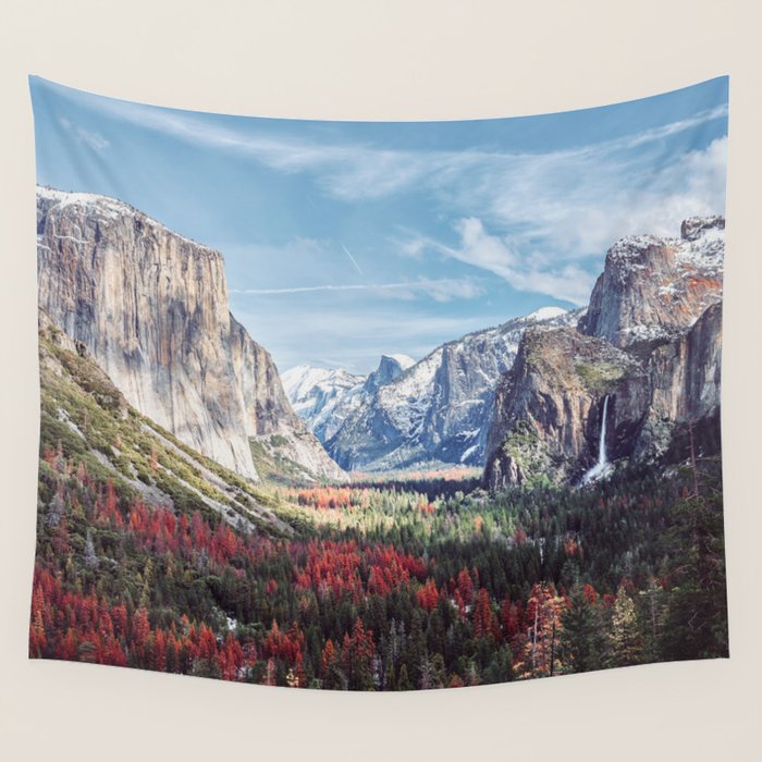 Tunnel View Yosemite Valley Wall Tapestry Gallery Image 4