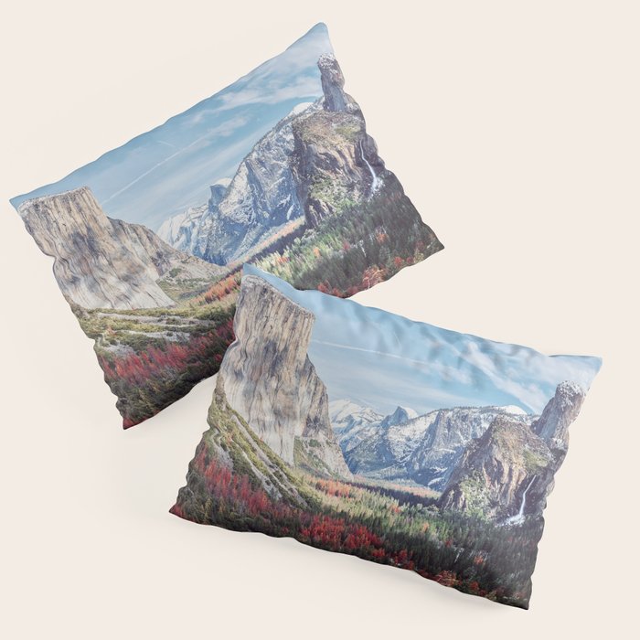 Tunnel View Yosemite Valley Pillow Sham Gallery Image 1