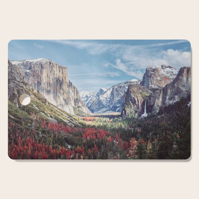 Tunnel View Yosemite Valley Cutting Board Gallery Image 1