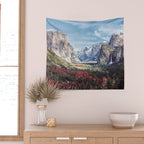 Tunnel View Yosemite Valley Wall Tapestry Gallery Image 2