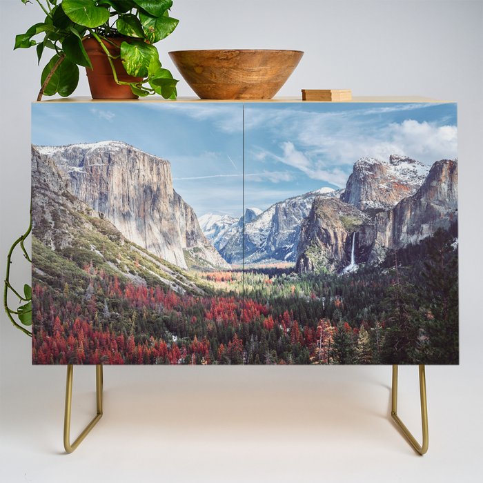 Tunnel View Yosemite Valley Credenza Gallery Image 1