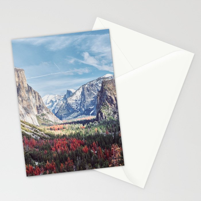 Tunnel View Yosemite Valley Stationery Card Gallery Image 2