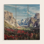 Tunnel View Yosemite Valley Wood Wall Art Gallery Image 1