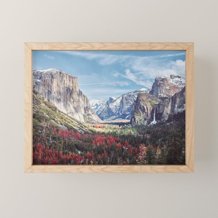 Tunnel View Yosemite Valley Mini Art Print Gallery Image 1