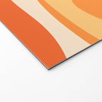 Tangerine Wave Machine - Retro Orange Abstract Welcome Mat Gallery Image 2