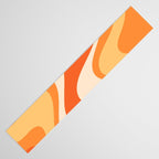 Tangerine Wave Machine - Retro Orange Abstract Table Runner Gallery Image 3