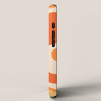 Tangerine Wave Machine - Retro Orange Abstract iPhone Case Gallery Image 2