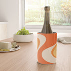 Tangerine Wave Machine - Retro Orange Abstract Wine Chiller Gallery Image 4