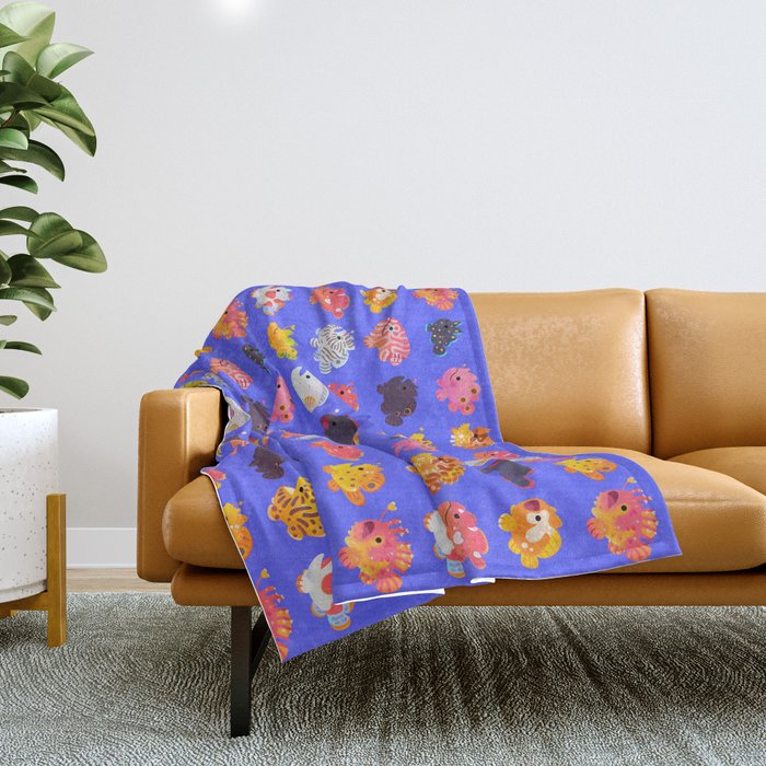Frogfish Throw Blanket Gallery Image 1