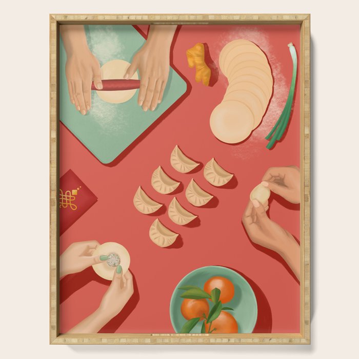 Home for Lunar New Year Serving Tray Gallery Image 1