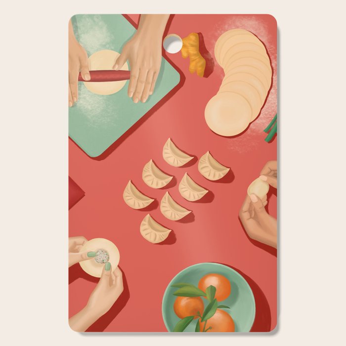 Home for Lunar New Year Cutting Board Gallery Image 1