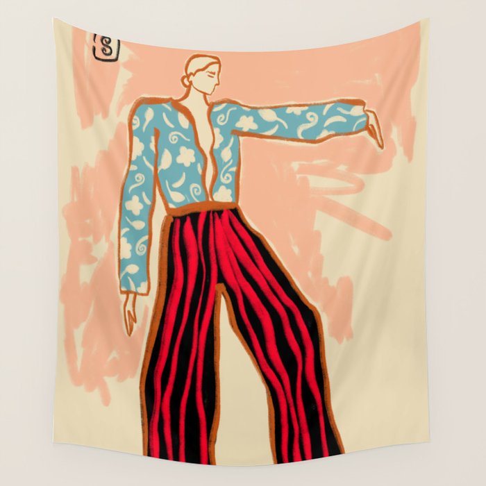 NEW YEAR DANCE Wall Tapestry Gallery Image 4
