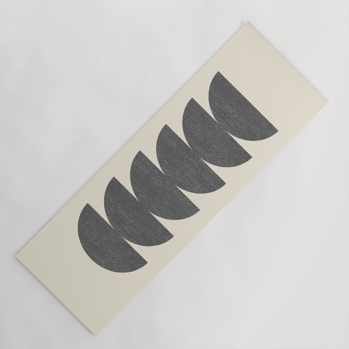 Half Circle 3 - Grey Yoga Mat Gallery Image 1