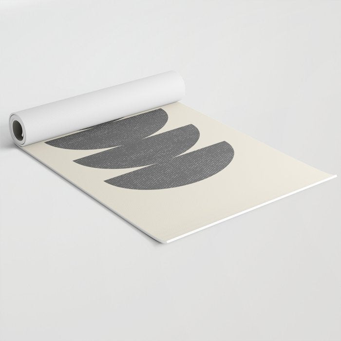 Half Circle 3 - Grey Yoga Mat Gallery Image 2