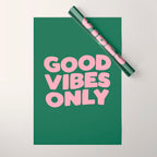Good Vibes Only Wrapping Paper Gallery Image 1