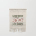 NURTURE NATURE (IN GREEN AND MAUVE) Wall Hanging Gallery Image 1