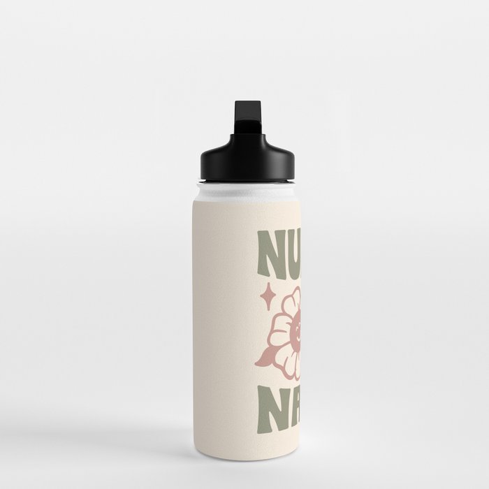 NURTURE NATURE (IN GREEN AND MAUVE) Water Bottle Gallery Image 3