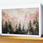 Rocky Mountain High Pastel Oil Painting Wall Mural Gallery Image 2
