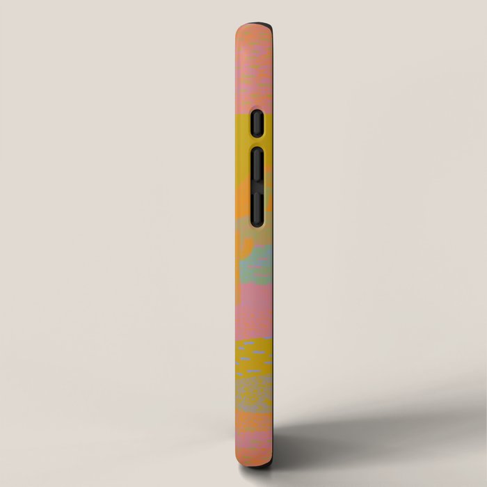 Vintage Western Desert Landscape in Dusty Neon iPhone Case Gallery Image 2