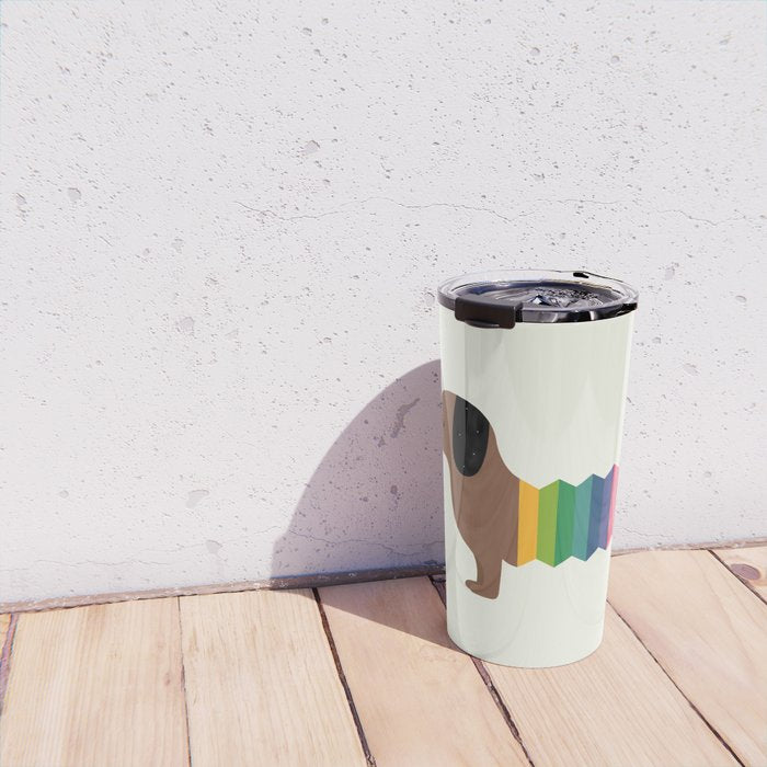 Rainbow Dooooog Travel Mug Gallery Image 4