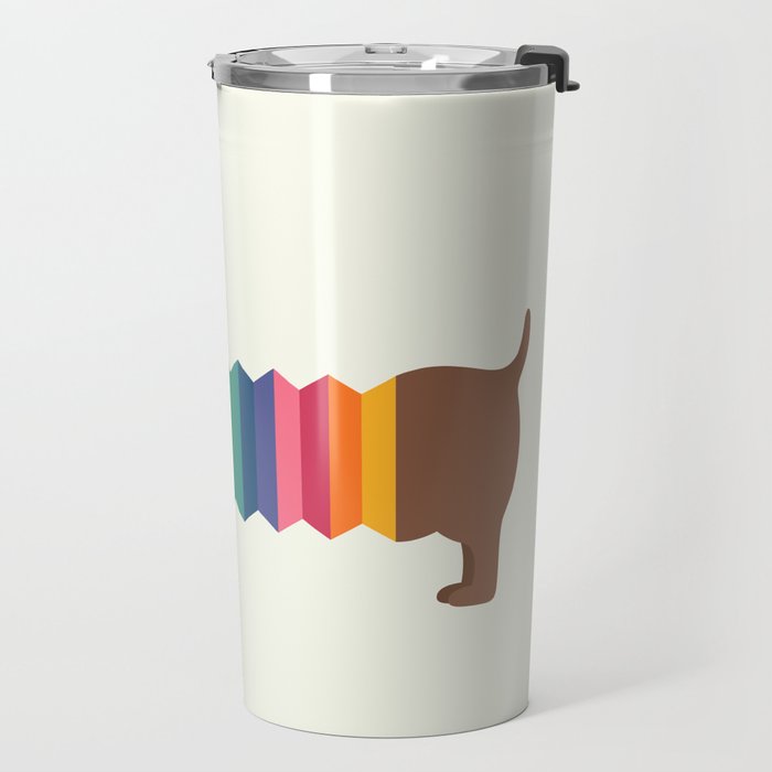 Rainbow Dooooog Travel Mug Gallery Image 2