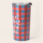 You and Me Apres Ski in Plaid Travel Mug Gallery Image 2